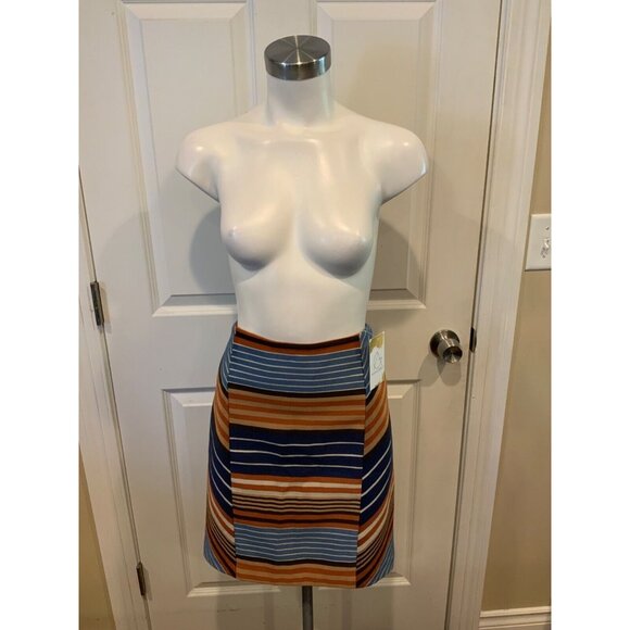 J. McLaughlin Multicolor Striped Patterned Pencil Skirt, Size 4 - Picture 2 of 7